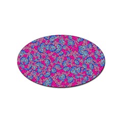 Colorful Cosutme Collage Motif Pattern Sticker Oval (10 Pack) by dflcprintsclothing