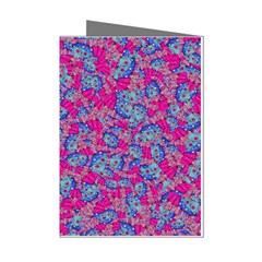 Colorful Cosutme Collage Motif Pattern Mini Greeting Cards (pkg Of 8) by dflcprintsclothing