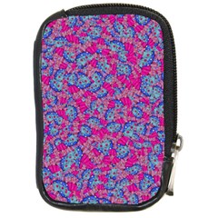 Colorful Cosutme Collage Motif Pattern Compact Camera Leather Case by dflcprintsclothing