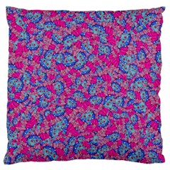 Colorful Cosutme Collage Motif Pattern Large Cushion Case (two Sides) by dflcprintsclothing