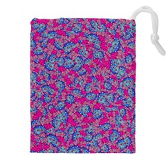 Colorful Cosutme Collage Motif Pattern Drawstring Pouch (4xl)