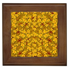 Blooming Flowers Of Lotus Paradise Framed Tile by pepitasart