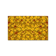 Blooming Flowers Of Lotus Paradise Sticker (rectangular)