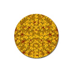 Blooming Flowers Of Lotus Paradise Magnet 3  (round) by pepitasart