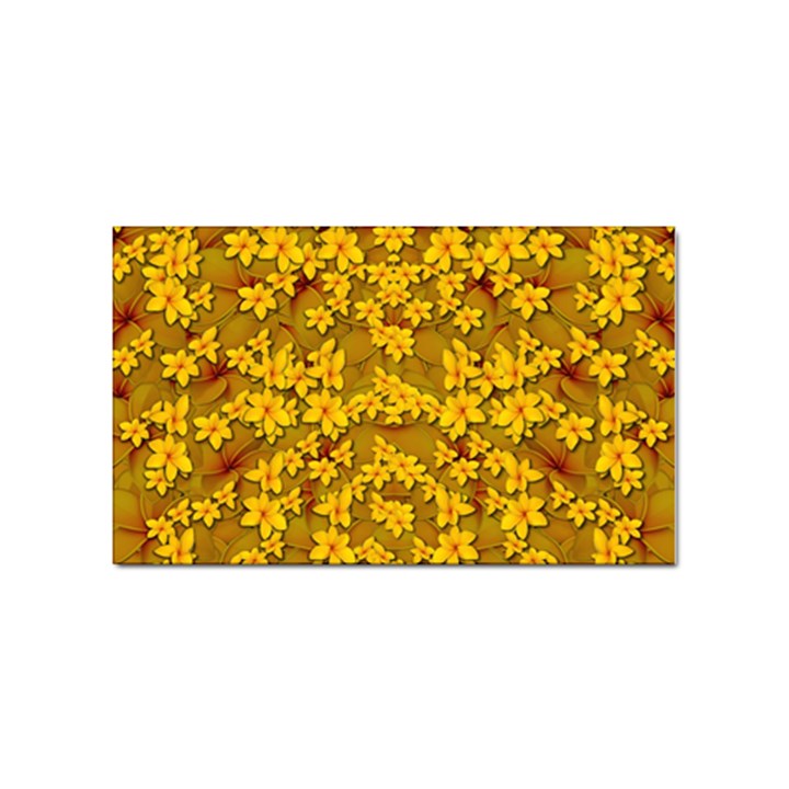 Blooming Flowers Of Lotus Paradise Sticker Rectangular (100 pack)