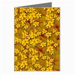 Blooming Flowers Of Lotus Paradise Greeting Card Left