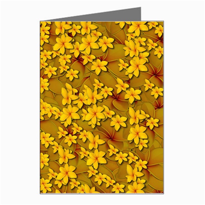 Blooming Flowers Of Lotus Paradise Greeting Card