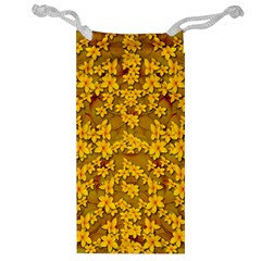 Blooming Flowers Of Lotus Paradise Jewelry Bag by pepitasart