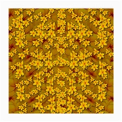 Blooming Flowers Of Lotus Paradise Medium Glasses Cloth by pepitasart