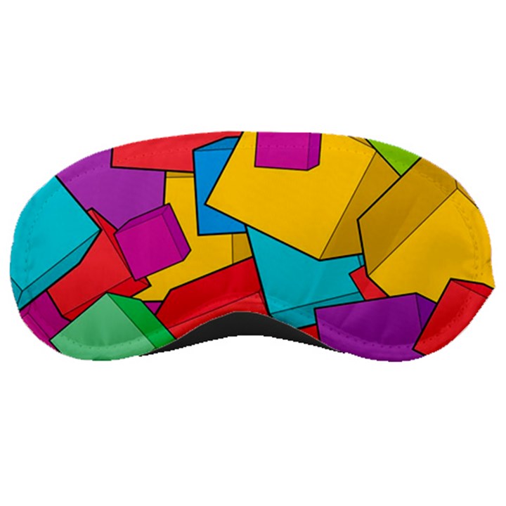 Abstract Cube Colorful  3d Square Pattern Sleep Mask