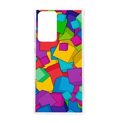 Abstract Cube Colorful  3d Square Pattern Samsung Galaxy Note 20 Ultra Tpu Uv Case by Cemarart