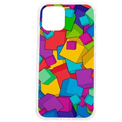 Abstract Cube Colorful  3d Square Pattern Iphone 12 Pro Max Tpu Uv Print Case by Cemarart