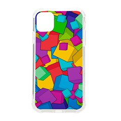 Abstract Cube Colorful  3d Square Pattern Iphone 11 Tpu Uv Print Case by Cemarart