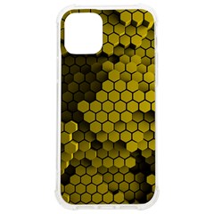 Yellow Hexagons 3d Art Honeycomb Hexagon Pattern Iphone 12/12 Pro Tpu Uv Print Case by Cemarart