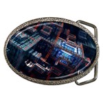 Fractal Cube 3d Art Nightmare Abstract Belt Buckles Front