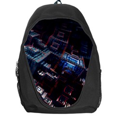 Fractal Cube 3d Art Nightmare Abstract Backpack Bag by Cemarart