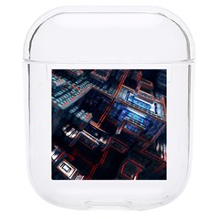 Fractal Cube 3d Art Nightmare Abstract Hard Pc Airpods 1/2 Case by Cemarart