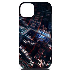 Fractal Cube 3d Art Nightmare Abstract Iphone 14 Plus Black Uv Print Case by Cemarart