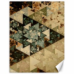 Triangle Geometry Colorful Fractal Pattern Canvas 12  X 16  by Cemarart