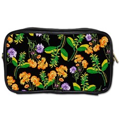 Flowers Pattern Art Floral Texture Toiletries Bag (one Side) by Cemarart