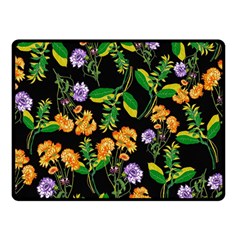 Flowers Pattern Art Floral Texture Two Sides Fleece Blanket (small) by Cemarart