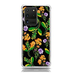 Flowers Pattern Art Floral Texture Samsung Galaxy S20 Ultra 6 9 Inch Tpu Uv Case by Cemarart