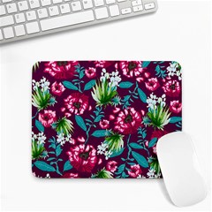 Flowers Pattern Art Texture Floral Small Mousepad by Cemarart