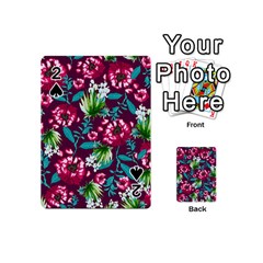 Flowers Pattern Art Texture Floral Playing Cards 54 Designs (mini)