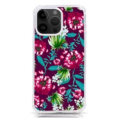 Flowers Pattern Art Texture Floral Iphone 14 Pro Max Tpu Uv Print Case by Cemarart