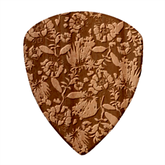 Flowers Pattern Art Texture Floral Wood Guitar Pick (set Of 10) by Cemarart