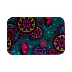 Floral Pattern Abstract Colorful Flow Oriental Spring Summer Open Lid Metal Box (silver)   by Cemarart