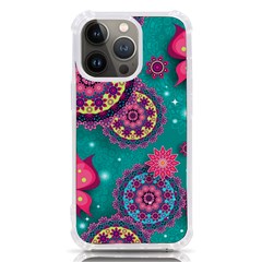 Floral Pattern Abstract Colorful Flow Oriental Spring Summer Iphone 13 Pro Tpu Uv Print Case by Cemarart