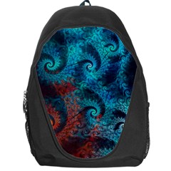 Fractal Art Spiral Ornaments Pattern Backpack Bag by Cemarart