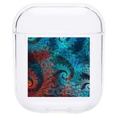 Fractal Art Spiral Ornaments Pattern Hard Pc Airpods 1/2 Case by Cemarart