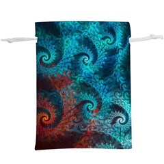 Fractal Art Spiral Ornaments Pattern Lightweight Drawstring Pouch (xl) by Cemarart