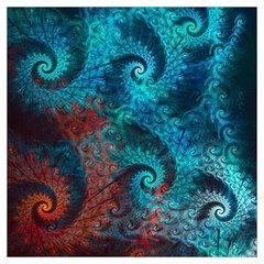 Fractal Art Spiral Ornaments Pattern Lightweight Scarf 