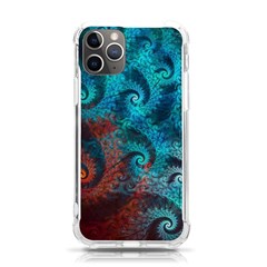 Fractal Art Spiral Ornaments Pattern Iphone 11 Pro 5 8 Inch Tpu Uv Print Case by Cemarart