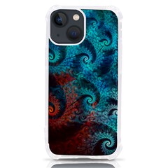 Fractal Art Spiral Ornaments Pattern Iphone 13 Mini Tpu Uv Print Case by Cemarart