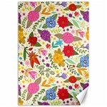 Colorful Flowers Pattern Canvas 12  x 18  11.88 x17.36  Canvas - 1