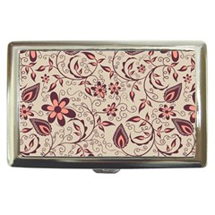 Violet Floral Pattern Flowers Vintage Flora Patterns Cigarette Money Case by Cemarart