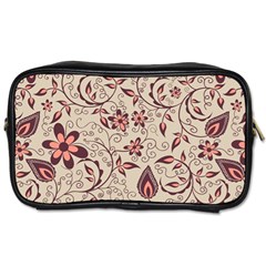 Violet Floral Pattern Flowers Vintage Flora Patterns Toiletries Bag (one Side) by Cemarart