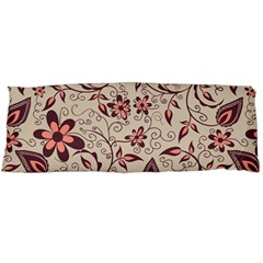 Violet Floral Pattern Flowers Vintage Flora Patterns Body Pillow Case (dakimakura) by Cemarart