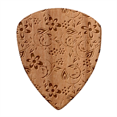 Violet Floral Pattern Flowers Vintage Flora Patterns Wood Guitar Pick (set Of 10) by Cemarart