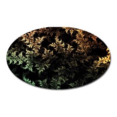 Fractal Patterns Gradient Colorful Oval Magnet by Cemarart