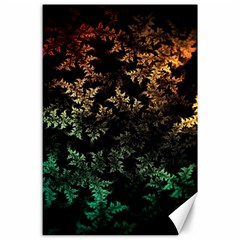 Fractal Patterns Gradient Colorful Canvas 24  X 36  by Cemarart