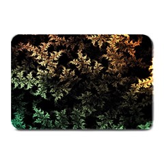 Fractal Patterns Gradient Colorful Plate Mats by Cemarart