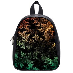 Fractal Patterns Gradient Colorful School Bag (small) by Cemarart