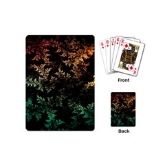 Fractal Patterns Gradient Colorful Playing Cards Single Design (mini) by Cemarart