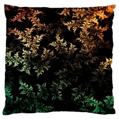 Fractal Patterns Gradient Colorful Large Cushion Case (one Side) by Cemarart