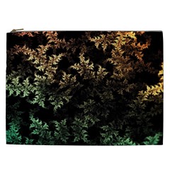 Fractal Patterns Gradient Colorful Cosmetic Bag (xxl) by Cemarart